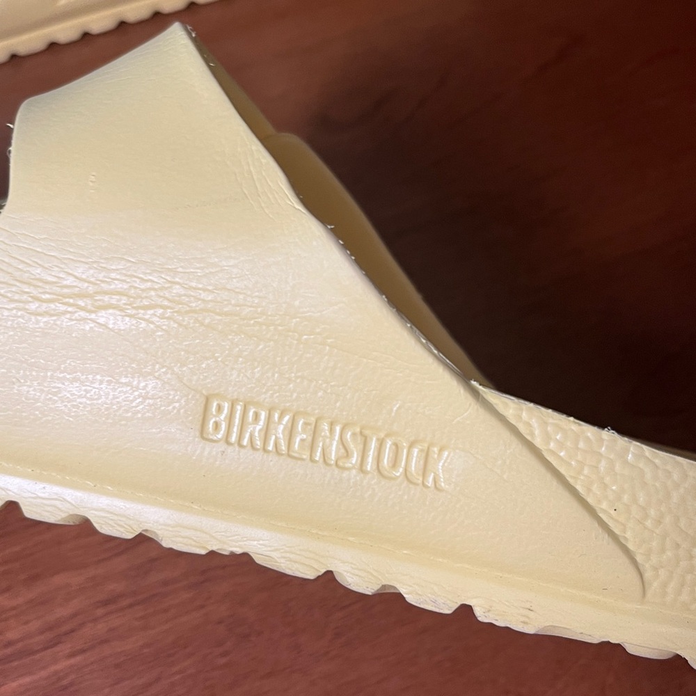 Birkenstock EVA  Yellow Arizona Double Buckle Sandals Size 42 or 11 11.5 - Picture 2 of 11